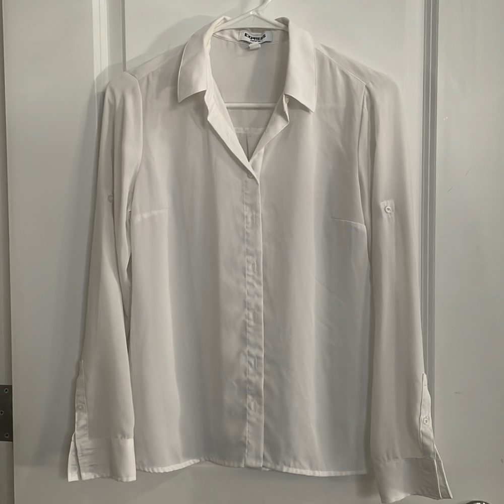 Express Portofino Button Down White